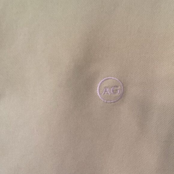 AG GREEN LABEL MENS LARGE LIME GREEN SHORT SLEEVE POLO SHIRT - Picture 4 of 7